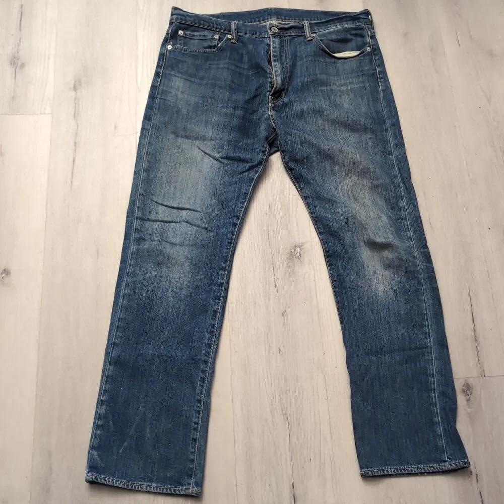 Levis 513 Jeans Mens 38 Blue Jeans Denim Pocket Cobwoy Western Outdoor Men Jeans